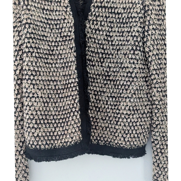 J. McLaughlin Tweed Fringe Cardigan - Picture 2 of 7